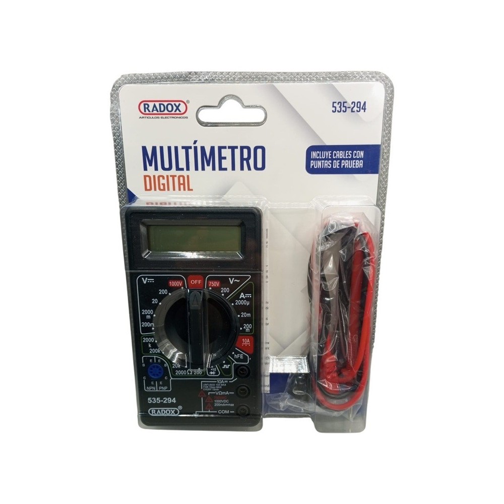 MULTIMETRO DIGITAL ESCOLAR 535-294