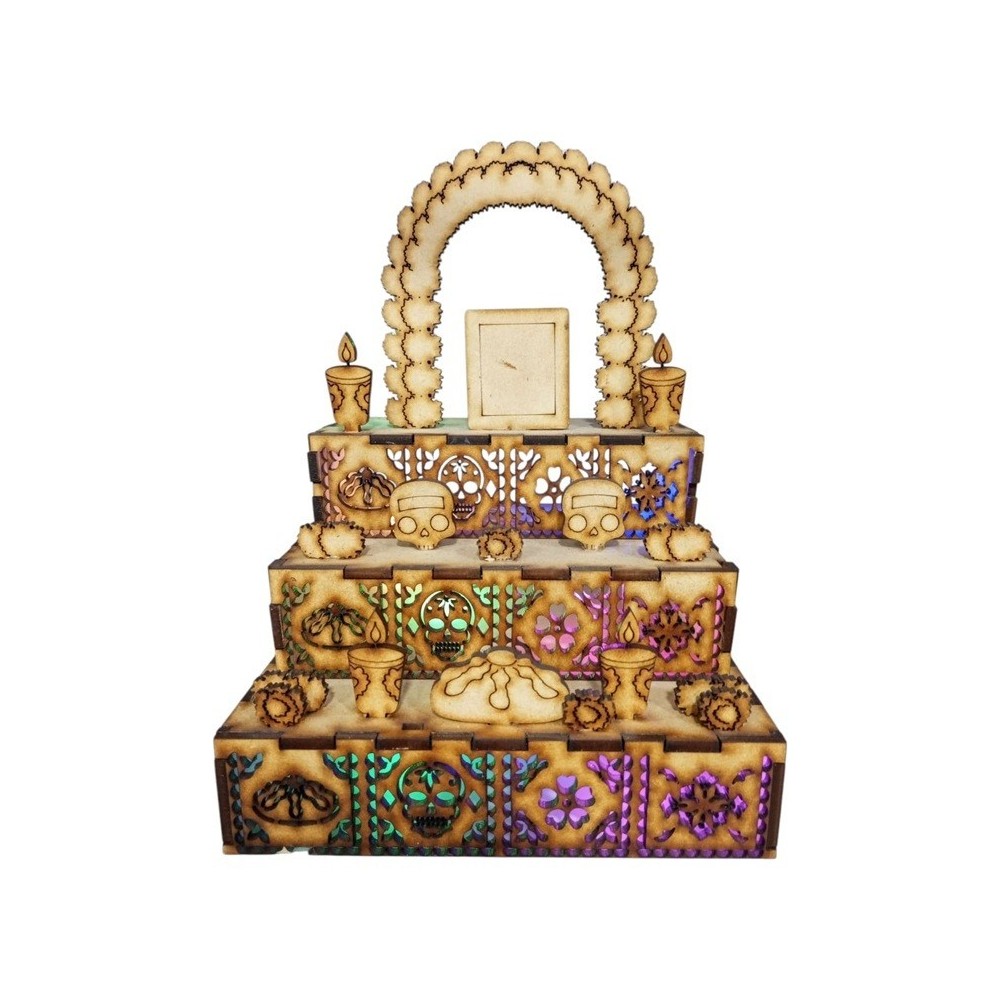OFRENDA CON LUZ DIA DE MUERTOS - KIT OFRENDA