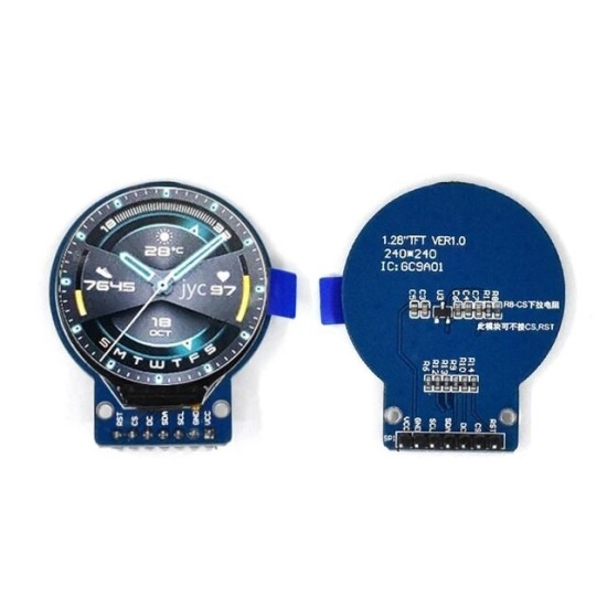 PANTALLA CIRCULAR TFT LCD 1.28" GC9A01