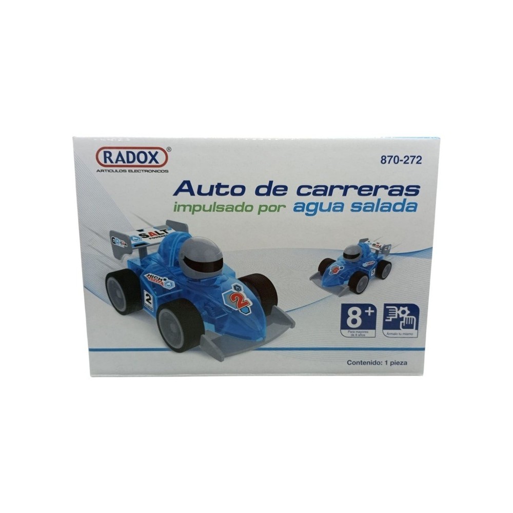 AUTO DE CARRERAS IMPULSADO POR AGUA SALADA