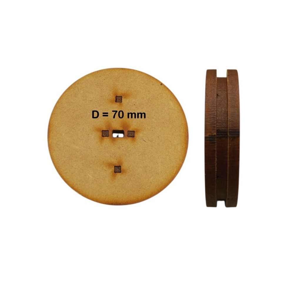 POLEA MDF MUESCA PARA MOTORREDUCTOR