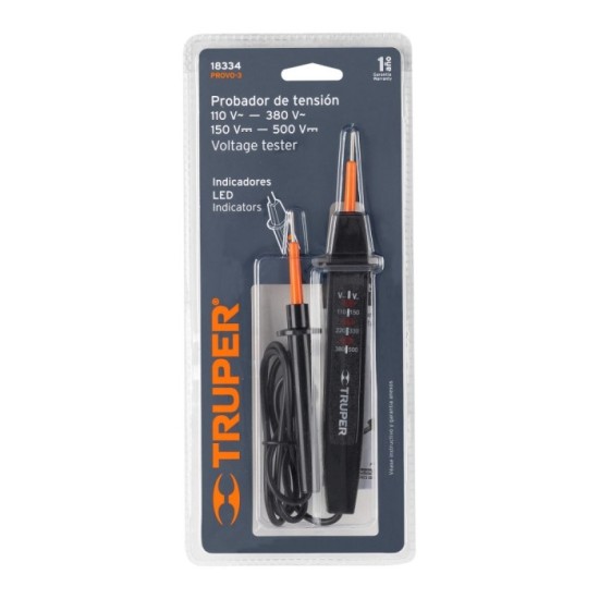 PROBADOR DE CORRIENTE CA/CC PUNTA LOGICA 110V - 380 VCA / 150V - 500 VDC