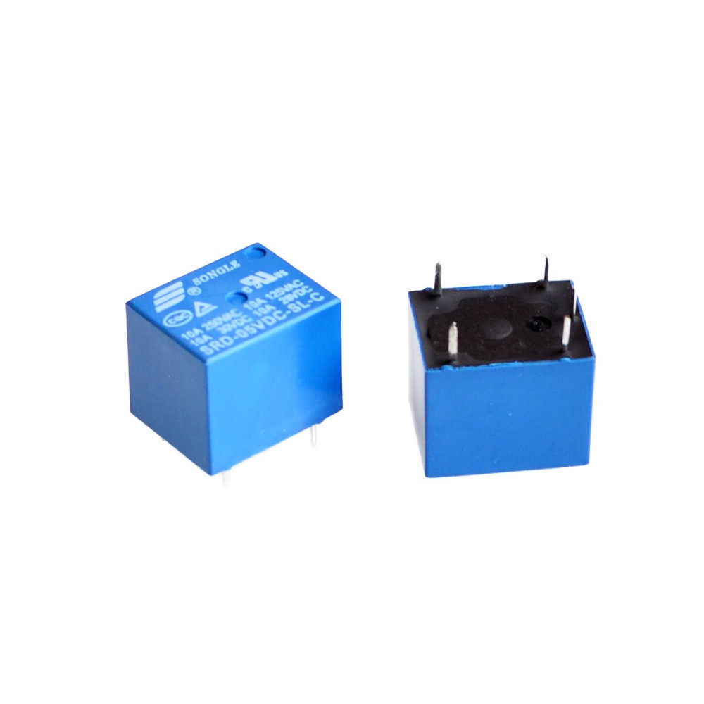 RELEVADOR SONGLE 5V 10A 1P2T 5PINES