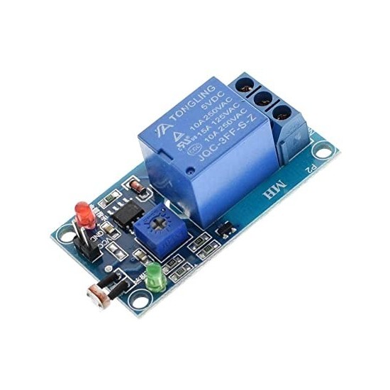 SENSOR DE LUZ LDR CON SALIDA RELEVADOR
