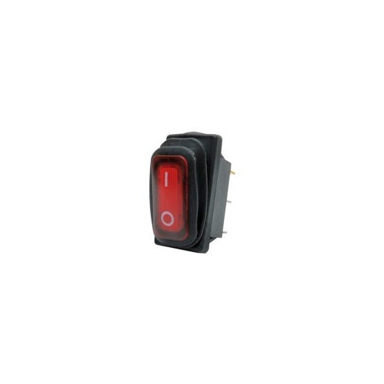 SWITCH BALANCIN KCD3 IMPERMEABLE CON PILOTO ROJO ON-OFF 125V 16A 835-054
