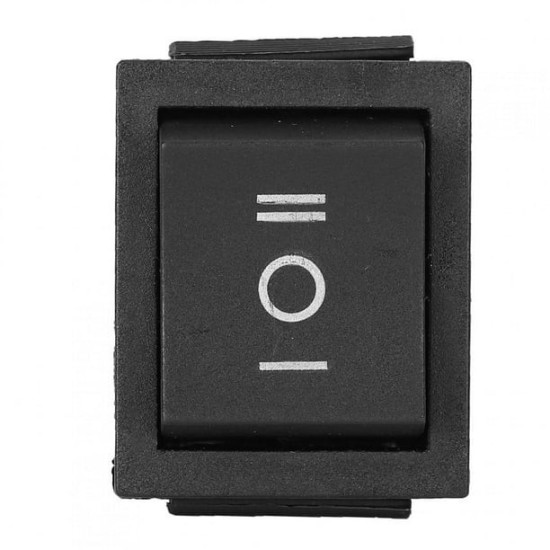SWITCH BALANCIN RECTANGULAR NEGRO ON-OFF-ON 125V 16A