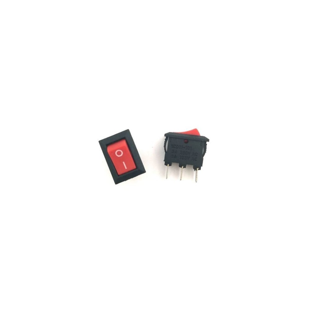 SWITCH TIPO BALANCIN MINI 1P 2T ROJO KCD