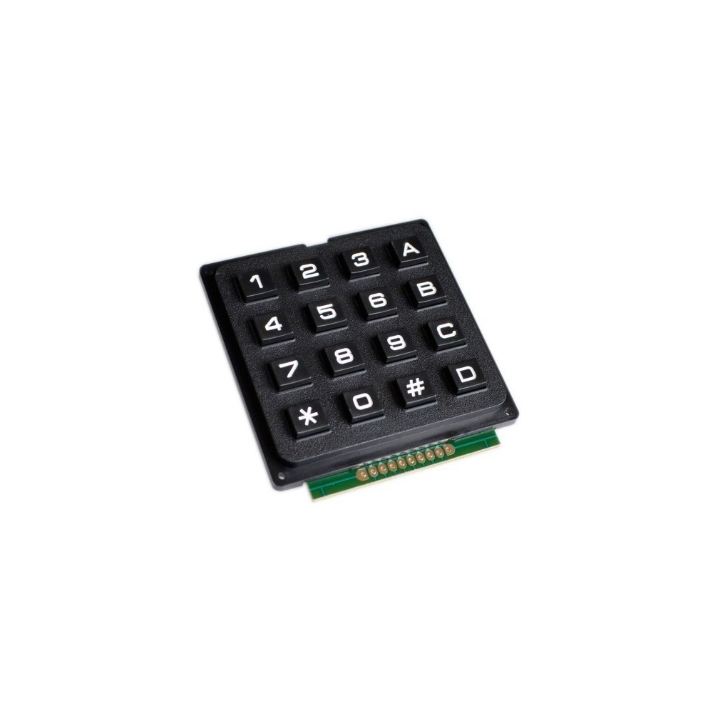 TECLADO MATRICIAL ALFANUMÉRICO RÍGIDO 4X4 PARA ARDUINO