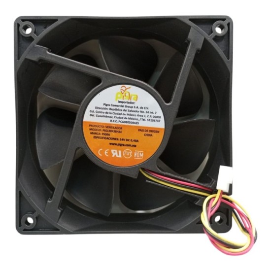 VENTILADOR PIGRA 120X120X25MM 24V