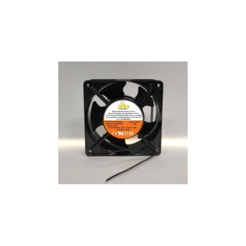 VENTILADOR PIGRA 120X120X38 MM 220V