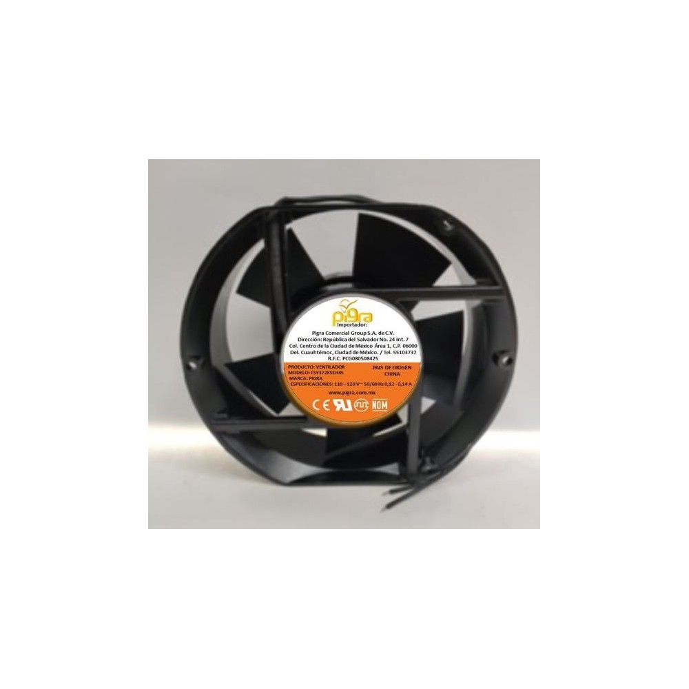 VENTILADOR PIGRA 172X150X51MM 110V