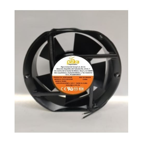 VENTILADOR PIGRA 172X150X51MM 220V