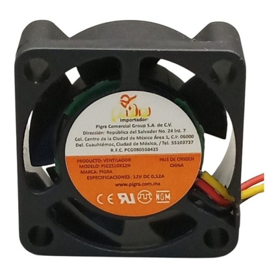 VENTILADOR PIGRA 25X2510MM 12V