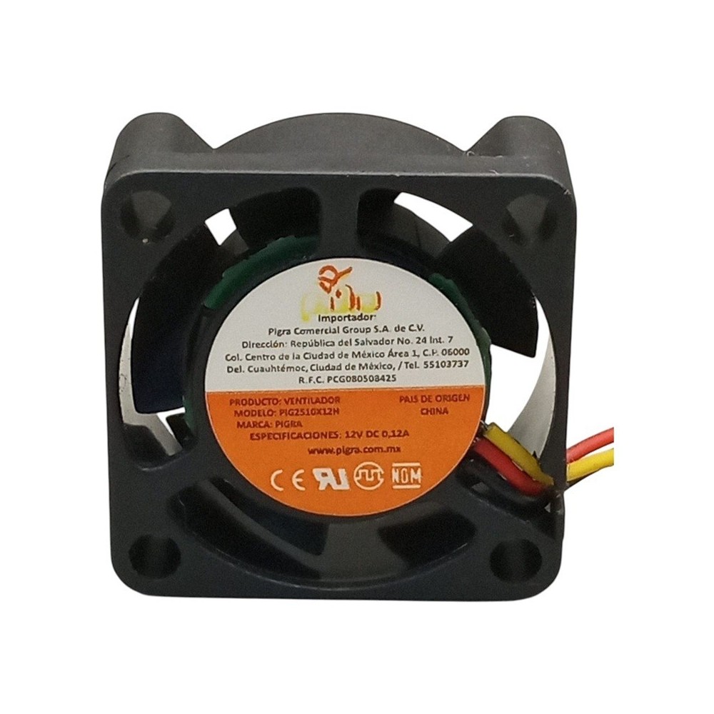 VENTILADOR PIGRA 25X2510MM 12V