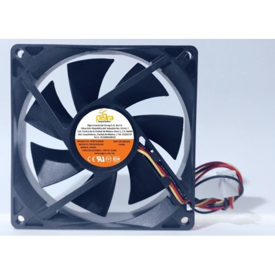 VENTILADOR PIGRA 50X50X10MM 24V