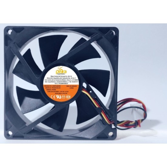 VENTILADOR PIGRA 50X50X15MM 12V