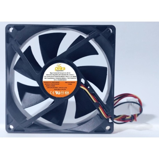 VENTILADOR PIGRA 70X70X25MM 24V