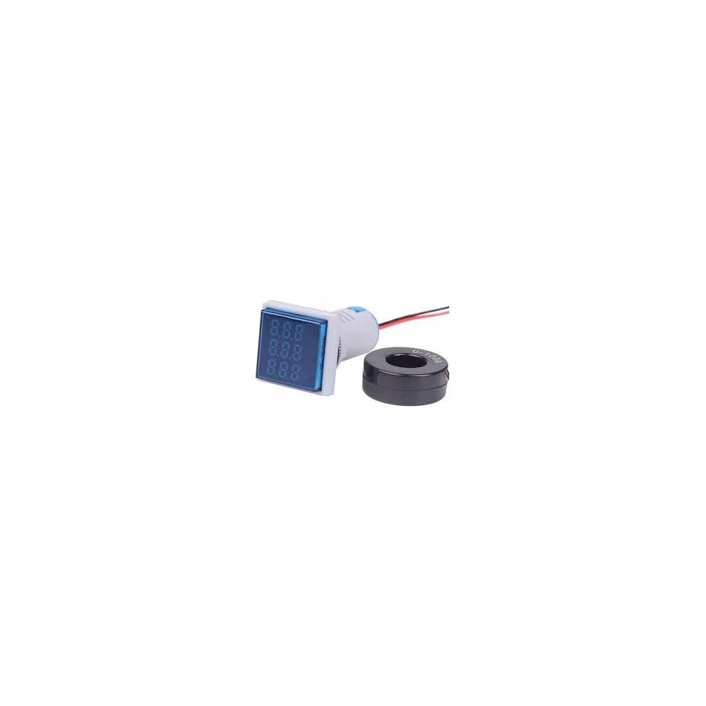 VOLTMETRO AMERÍMETRO FRECUENCIÓMETRO CUADRADO 60-500V AC  0-100A