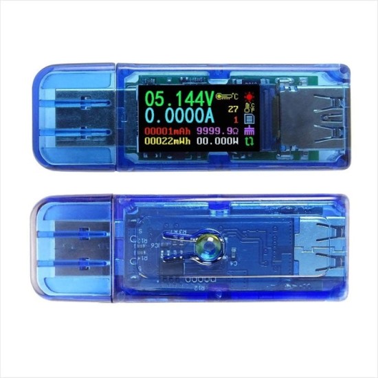 VOLTMETRO AMPERIMETRO USB 3.0 LCD AT34