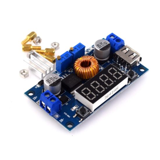 XL4015 MODULO STEP DOWN DC-DC 5A DISPLAY CON PUERTO USB