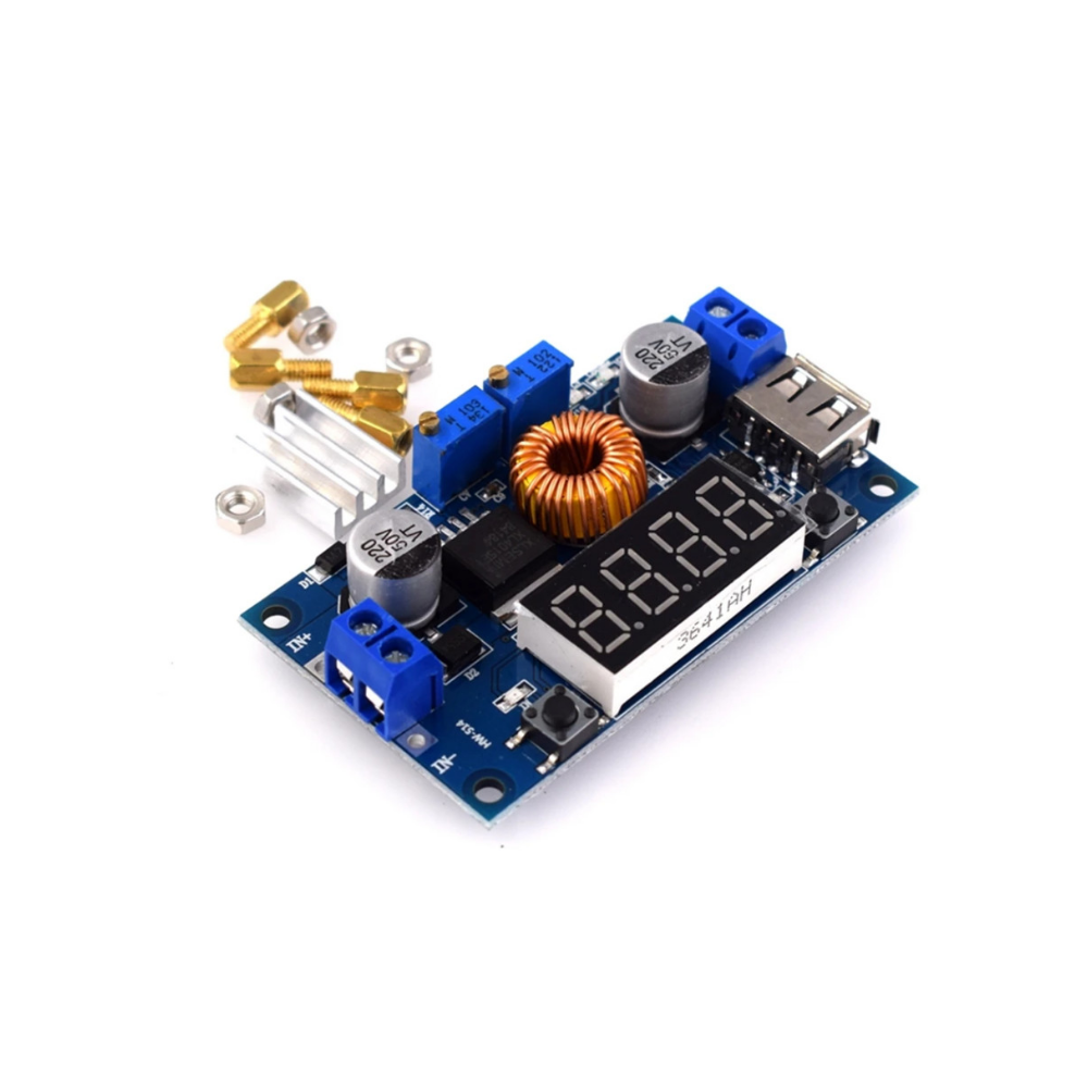 XL4015 MODULO STEP DOWN DC-DC 5A DISPLAY CON PUERTO USB