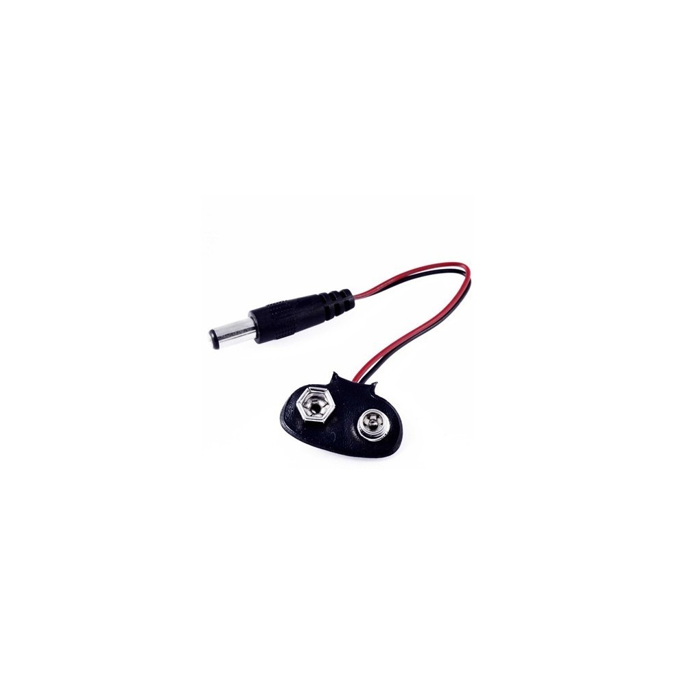 BROCHE PARA BATERÍA CUADRADA 9V CON PLUG PARA ARDUINO