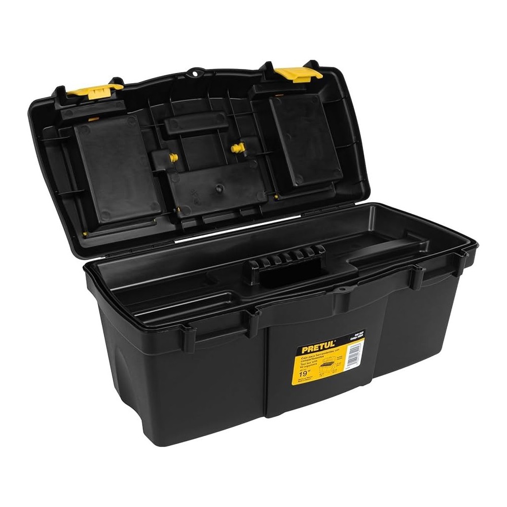 CAJA DE HERRAMIENTAS CON COMPARTIMIENTOS 19" PRETUL