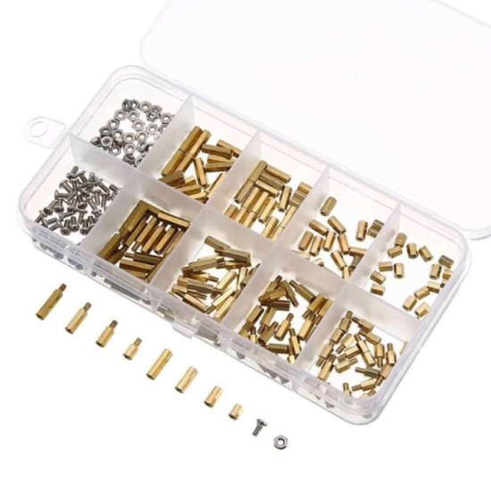 CAJA SET ESPACIADORES METAL COBRE