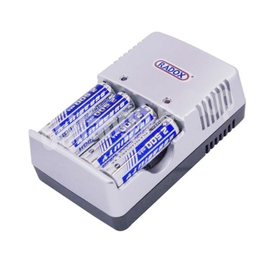 CARGADOR DE BATERIAS AA, AAA, 9V RADOX