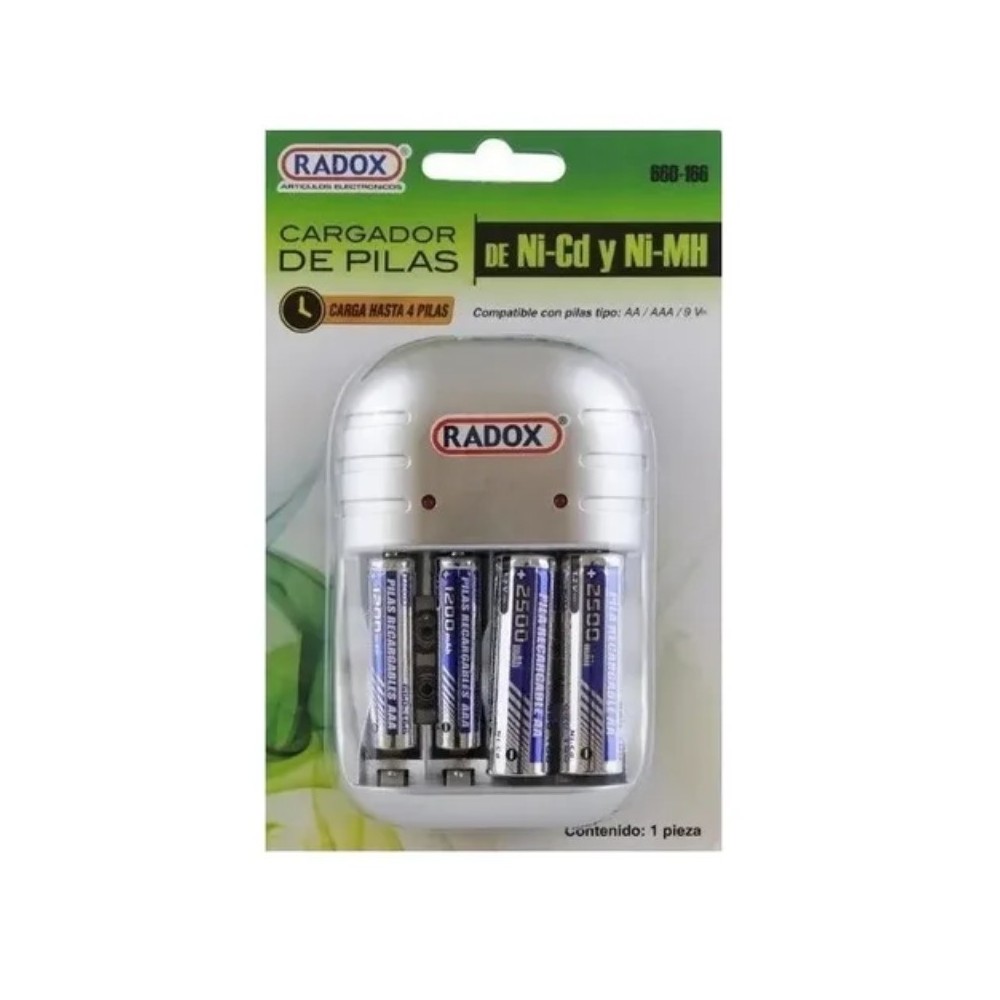 CARGADOR DE BATERIASAA/AAA/9V INC 2AAA / 2AA 660-166
