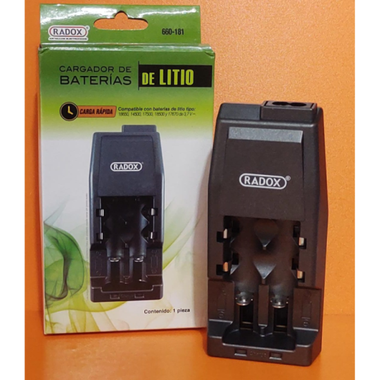 Cargador para 2 baterías de lítio de 3.7V
