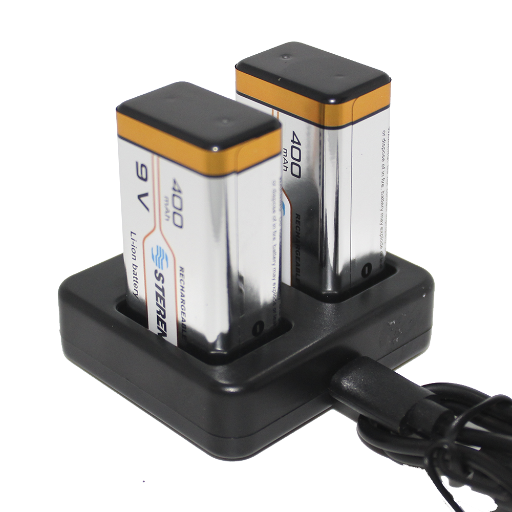 Cargador para pilas Li-ión 9V