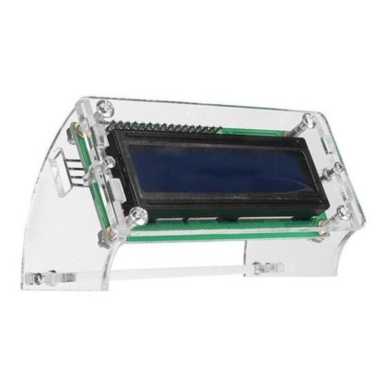 CASE SOPORTE LCD 16X2 DE ACRÍLICO 2mm