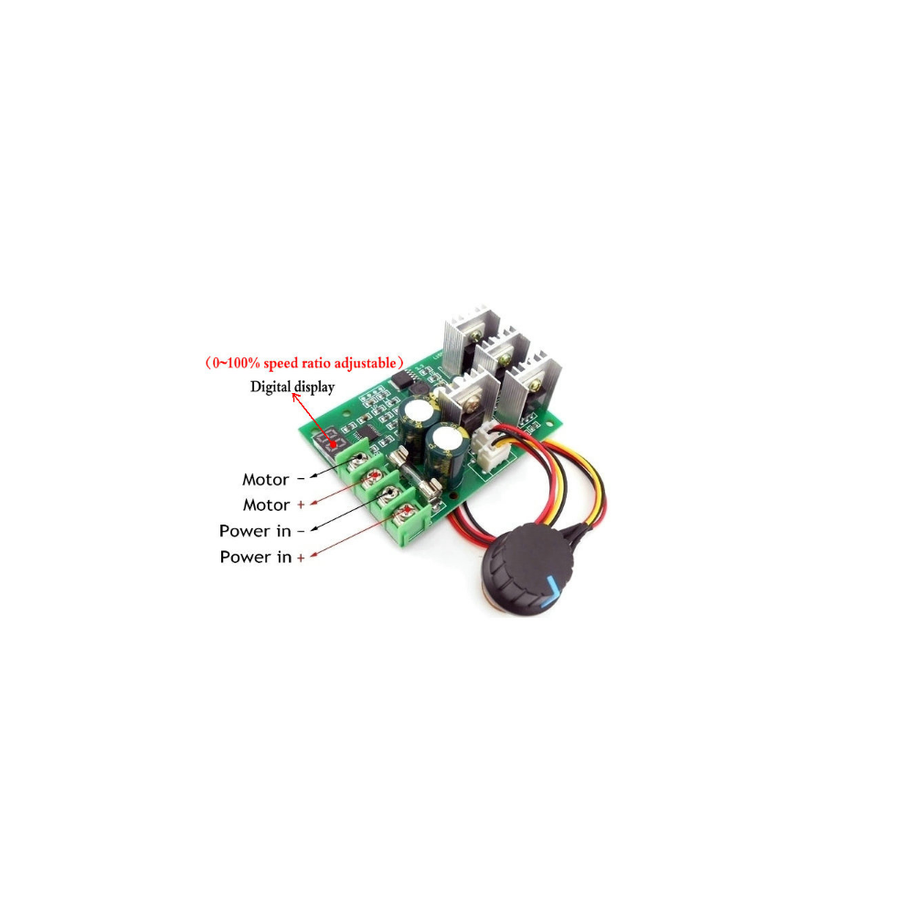 CONTROLADOR DE VELOCIDAD PWM 6-60VDC 30A