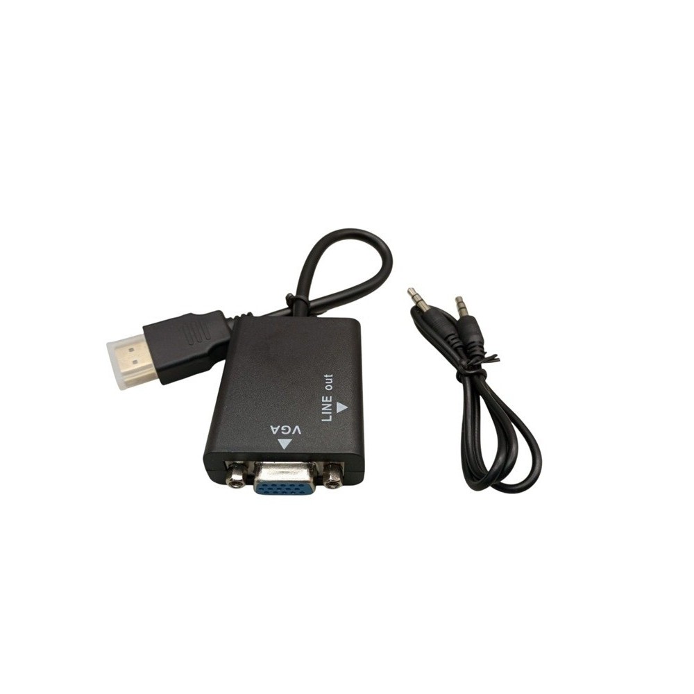 CONVERTIDOR HDMI A VGA FULL HD CABLE AUDIO