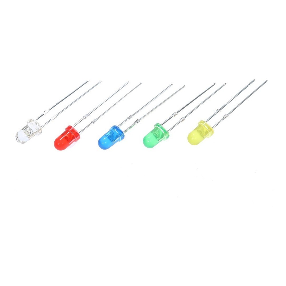 copy of Led Opaco  3mm ( Azul,Rojo, Amarillo, Blanco, Naranja, Verde, etc)