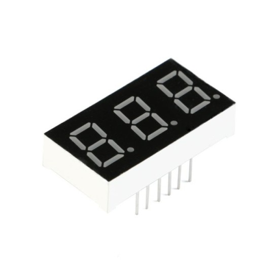 DISPLAY 7 SEGMENTOS 3 DIGITOS CATODO COMUN