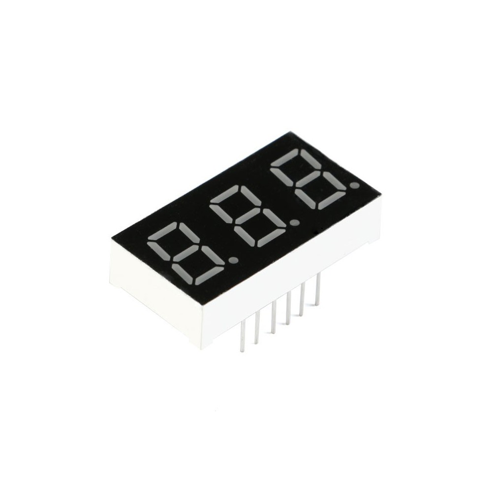 DISPLAY 7 SEGMENTOS 3 DIGITOS CATODO COMUN