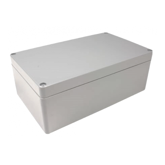 GABINETE DE PLASTICO GRIS C/TAPA 135X75X49MM