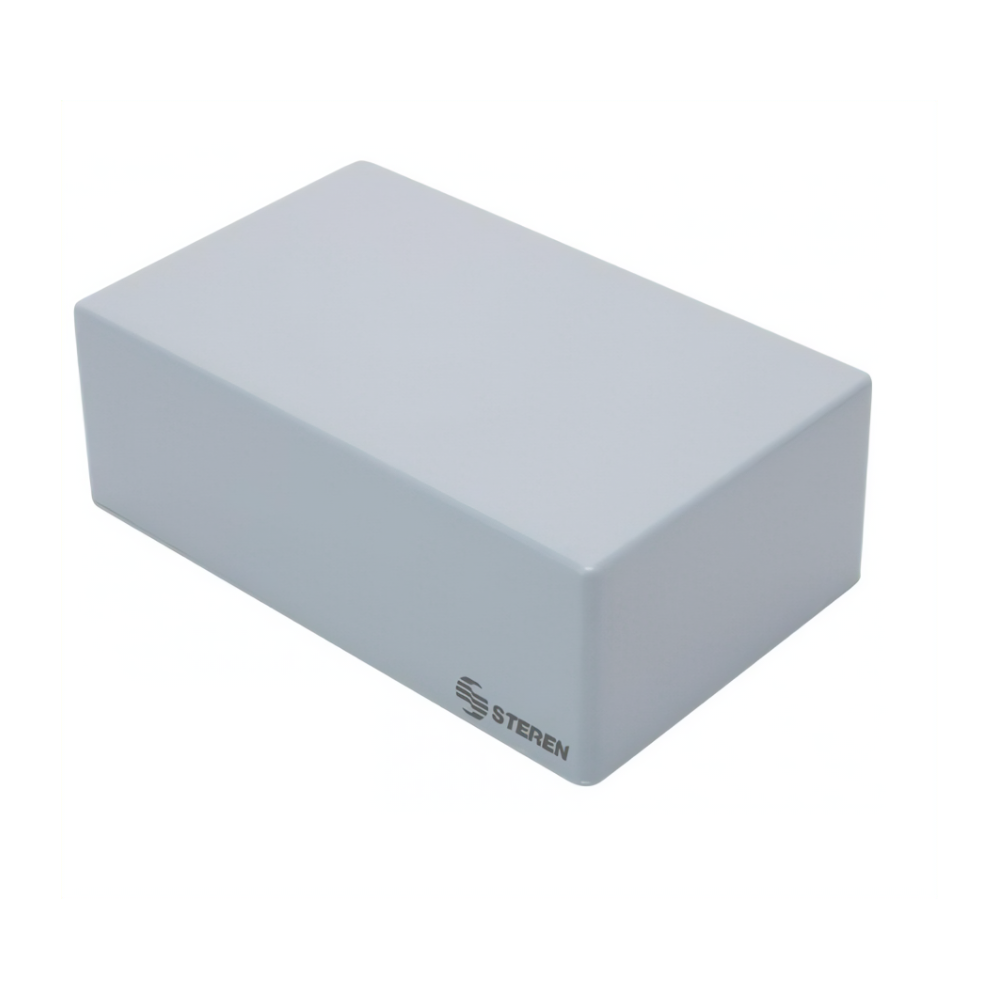 GABINETE DE PLASTICO GRIS C/TAPA 185X114X66MM
