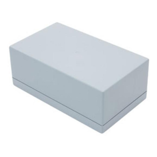 GABINETE DE PLASTICO GRIS C/TAPA 223X140X92MM