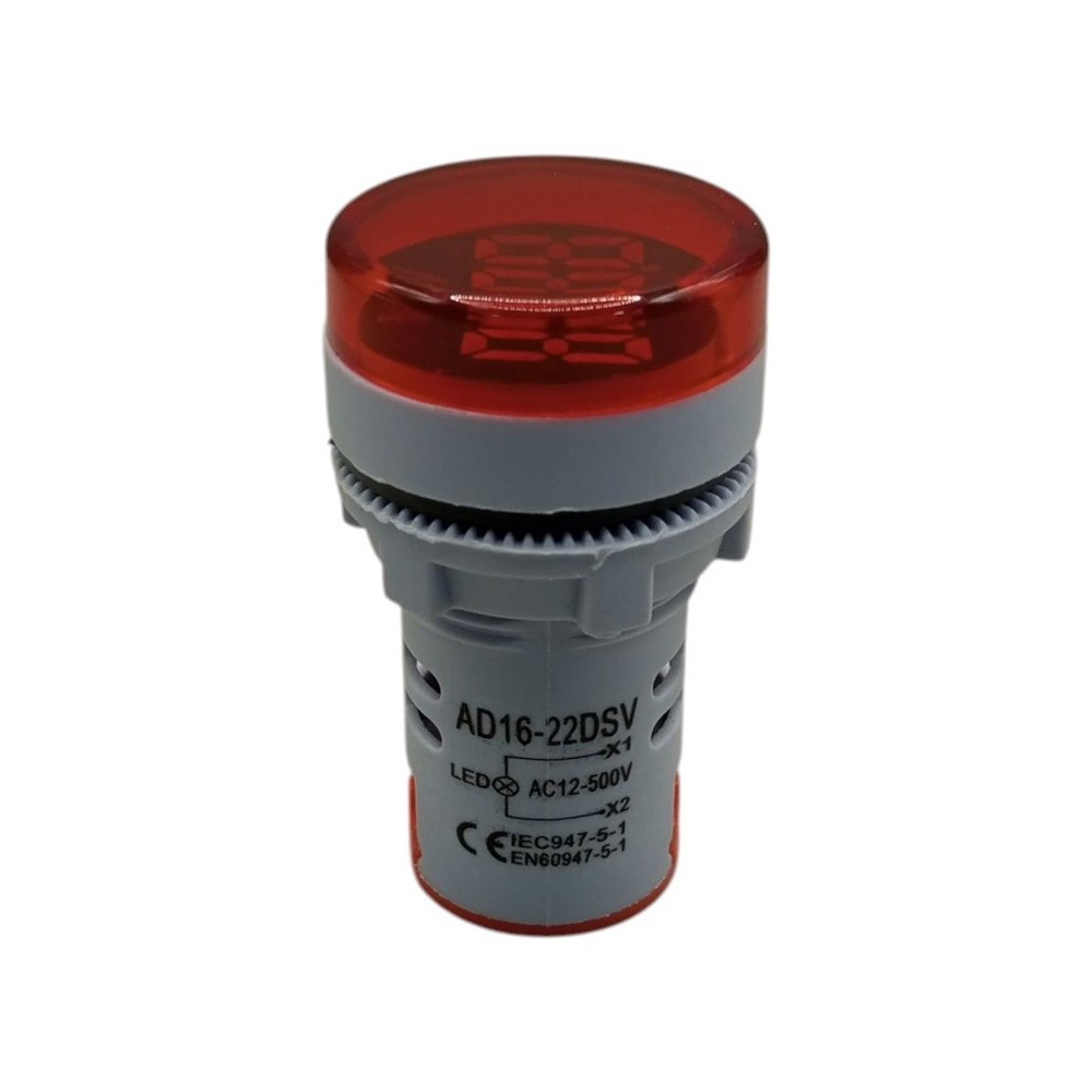 AD16-22DSV VOLTMETRO REDONDO AC 12-500 VCA