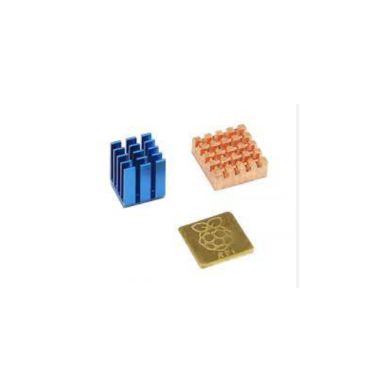 JUEGO DE 3 DISIPADORES DE ALUMINIO DE COLORES PARA RASPBERRY PI 3B, 4B