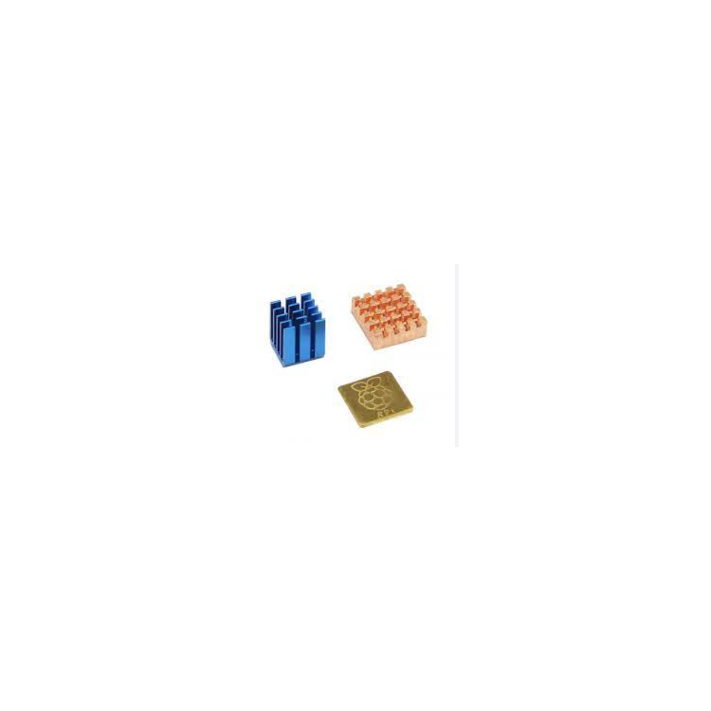 JUEGO DE 3 DISIPADORES DE ALUMINIO DE COLORES PARA RASPBERRY PI 3B, 4B