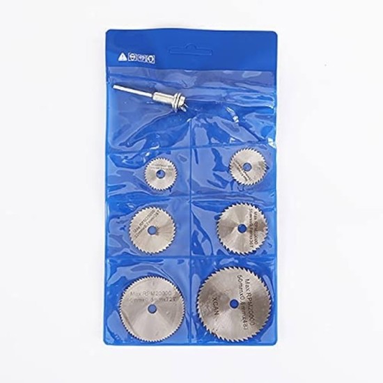 KIT 6 DISCOS TIPO SIERRA PARA MINI TALADRO