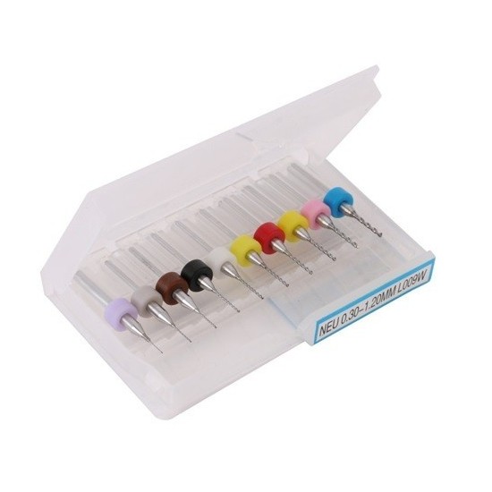 KIT BROCAS DE CARBURO DE TUNGSTENO 0.3-1.2 MM
