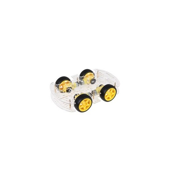 KIT CHASIS CARRITO 4 LLANTAS 2 NIVELES 4WD