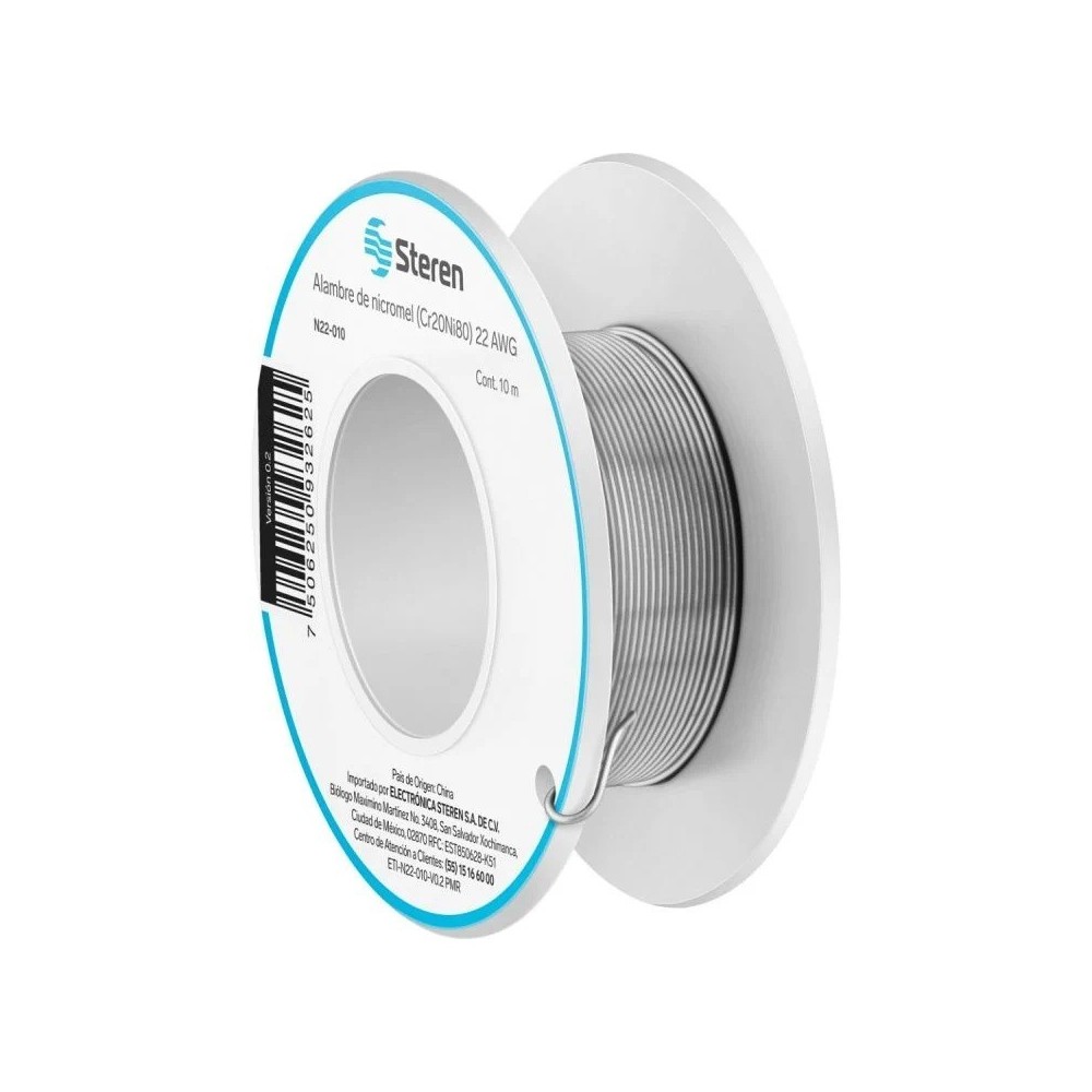 ALAMBRE NICROMEL (CR20NI80) 22 AWG