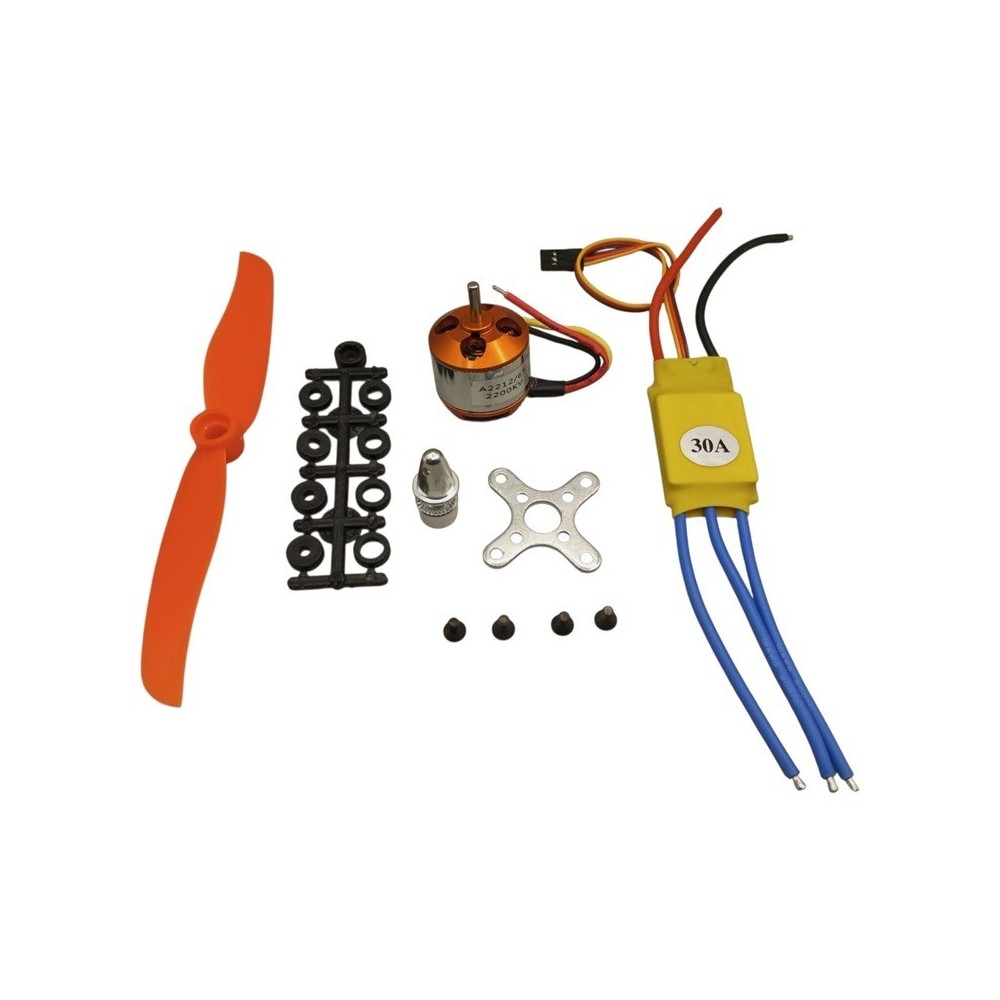 KIT MOTOR BRUSHLESS CON ECS Y HELICE PARA DRONE KIT-MB