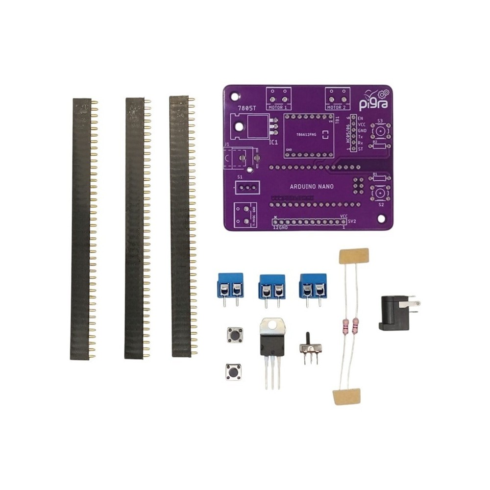 KIT PLACA CARRO SEGUIDOR BLUETOOTH